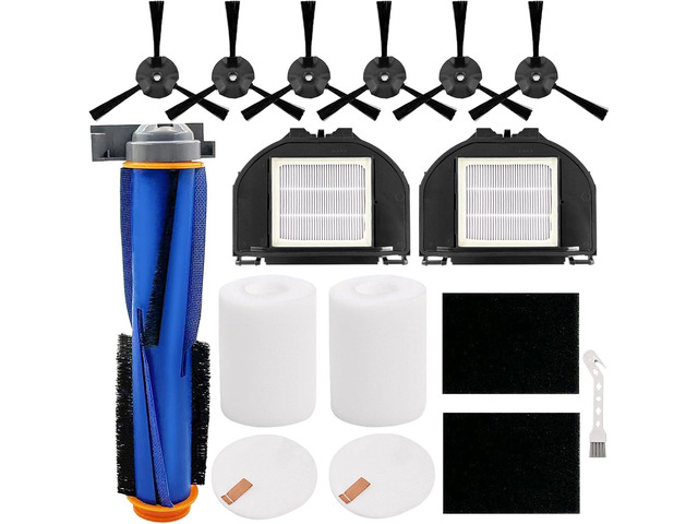 RV2310AE Replacement Parts for Shark AV2310AE RV2310AE RV2320S UR2350AE RV2300S Matrix Robot Vacuum Cleaner 1 Main Brush Roller 2 Sets Foam Filters...