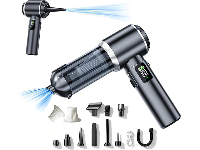 Car Vacuum Portable Cordless,20000Pa Cordless Handheld Car Vacuum Rechargeable,Strong Suction,Portable,Multi-Nozzles & Washable Filter for Office...