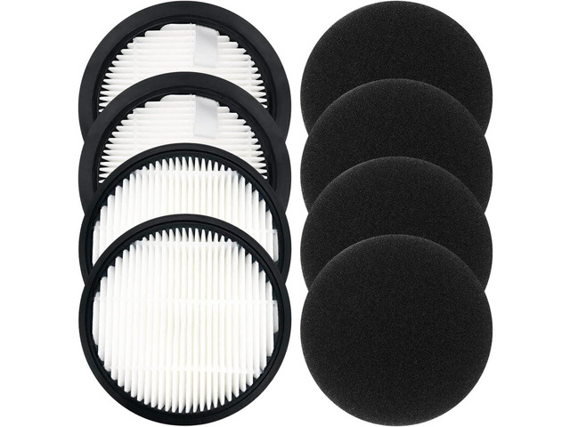 Hepa Filters Compatible With Laresar Elite 3/WLUPEL KBHO15 Vacuum Cleaner (4 Filters+4 Sponges)