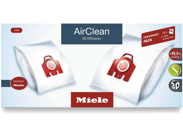 Miele FJM Vacuum Cleaner Bags, Allergy XXL-Pack for Select Canister Vacuums