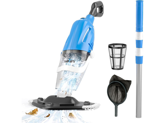 SOYUS Cordless Pool Vacuum for Above Ground Pool with Telescopic Pole