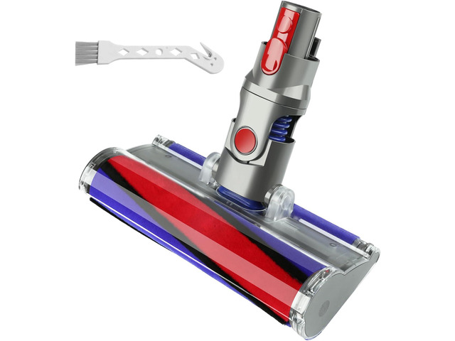 Soft Roller Cleaner Head Compatible with Dy son V10 V11 V15 V8 V7 Cordless Vacuum, Quick Release Fluffy Vacuum Head Replacement Attachments Parts...