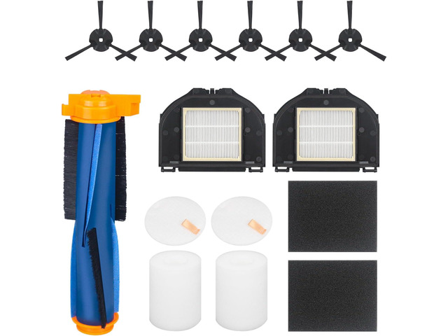 Replacement Parts for Shark UR2360S UR2360EEUS RV2302AE AV2310AE RV2310AE RV2320S RV2300S Ultra Robot Vacuum,1 Roller Brush,2 Sets Foam Filters,2...
