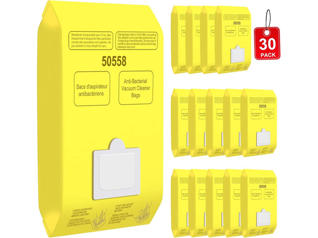 30 Pack Vacuum Cleaner Bags Replacement for Kenmore Canister Type C/Q 5055 50558, Type C-5 C-18,200 series, 400 series, 600 series, 700 series, 800...