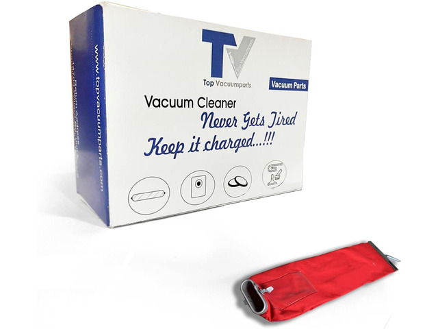 Red Vacuum Cleaner Outer Cloth Bag Fits Eureka, Sanitaire, Kent, Advance, NSS, Oreck Bissell, EuroClean, Nilfisk, RealiaVac, Triple S, Clarke/Alto...