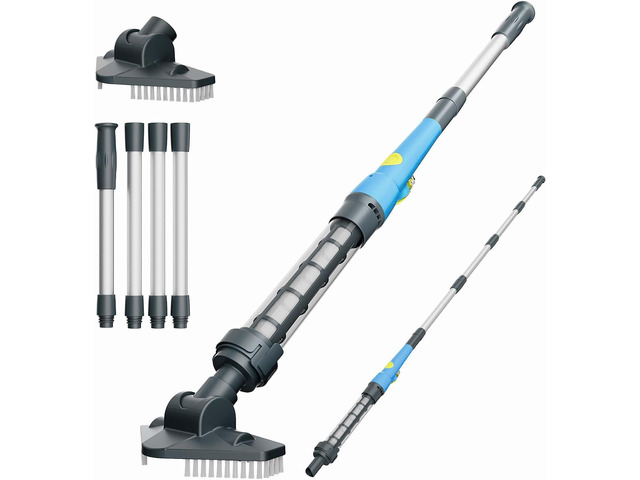 Cordless Pool Vacuum, Handheld Hot Tub Cleaner, Powerful Handheld Cleaner removes Sand and Debris from Above Ground Pools, spas and hot tubs (Light...