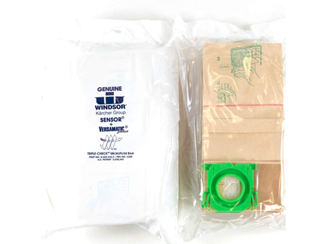 Genuine Triple-Check Microfilter Bag 8.600-050.0 for Sensor and Versamatic Plus Vacuum-Filter Bags-Made in Germany-2 pack (20 bags)