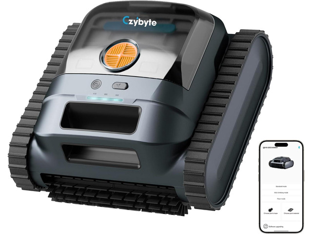 Cordless Robotic Pool Vacuum Cleaner, APP Support,Orange