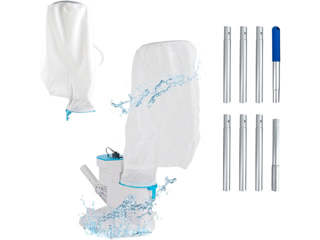48 GPM Cordless Pool Leaf Vacuum Cleaner with Sectional Poles