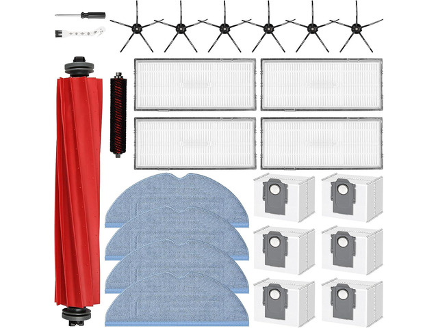 24 Pack Replacement Parts for Roborock S7 MaxV Ultra/S7 Pro Ultra Vacuum