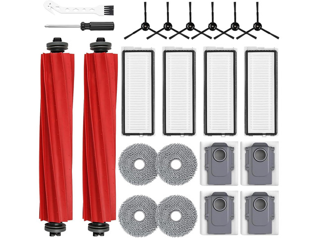 22 Pack Replacement Parts for Roborock Qrevo S/Pro/Plus/MaxV Robot Vacuum