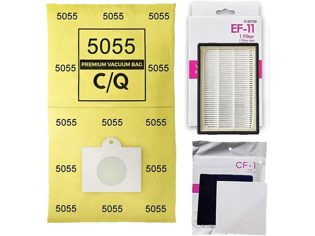 81614 81615 BC4026 BC4027 BC4030 BC4039 Bag & Filter Kit. 12 5055 Bags + 1 EF-11 + 1 CF 1. Works with Kenmore 600 Series Bagged Canister Vacuum...
