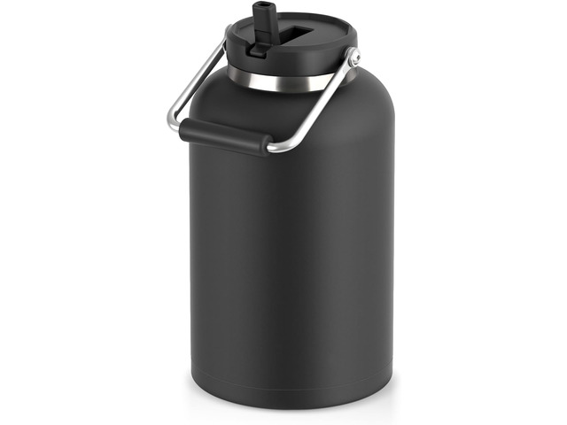1 Gallon Water Jug, 128oz Stainless Steel Large Insulated Bottle