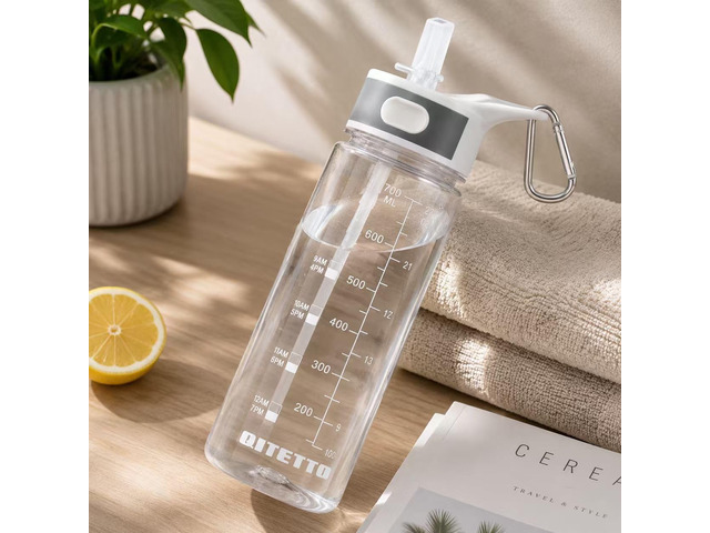 Bottled Joy Gallon Water Bottle, 800ml Clear Water Bottle 28oz Water Bottle with Straw, Bottle Joy Sports Water Jug Tritan Leakproof BPA Free for...