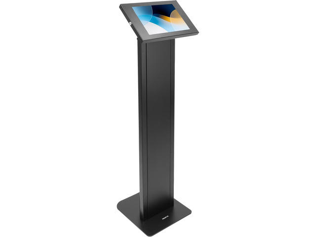 Mount-It! Anti-Theft iPad Floor Stand, Locking Kiosk Enclosure, Black