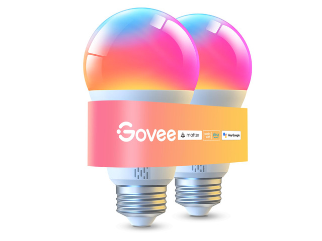 LED Smart Light Bulbs, 1000LM RGBWW A19 75W E26 Base 2 Pack Color Changing Light Bulb, Work with Matter Alexa and Google Assistant, Smart Bulbs for...