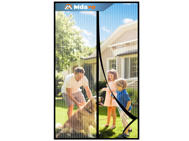 Magnetic Screen Door, Door Screen Magnetic Closure-Keeps Bugs Out Let Breeze in, Heavy Duty Mesh - Pet and Kid Friendly, Works with Front Doors,...