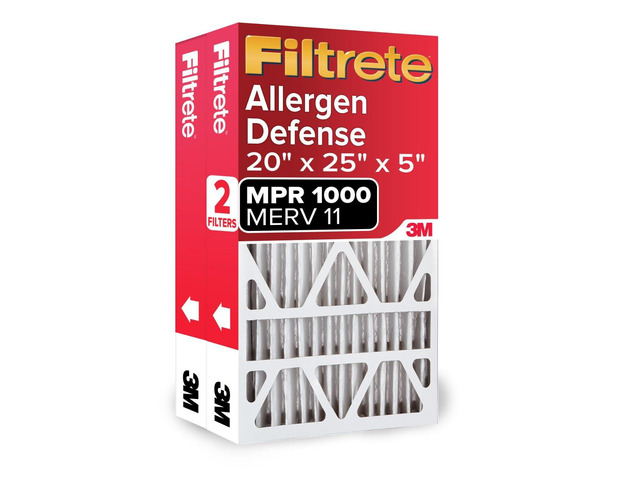 20x25x5 Air Filter MERV 11, MPR 1000 Micro Allergen Defense 2-Pack, Fits Lennox, AC Furnace HVAC Filters for Home, Pleated Electrostatic (Actual...