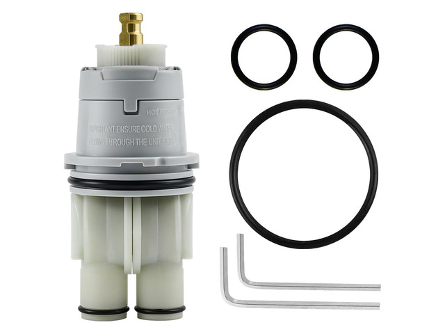RP46074 Compatible with Delta 13/14 Series Bath Tub Shower Faucet Single Handle Universal MultiChoice Rough-in Valve Monitor Cartridge Repair...