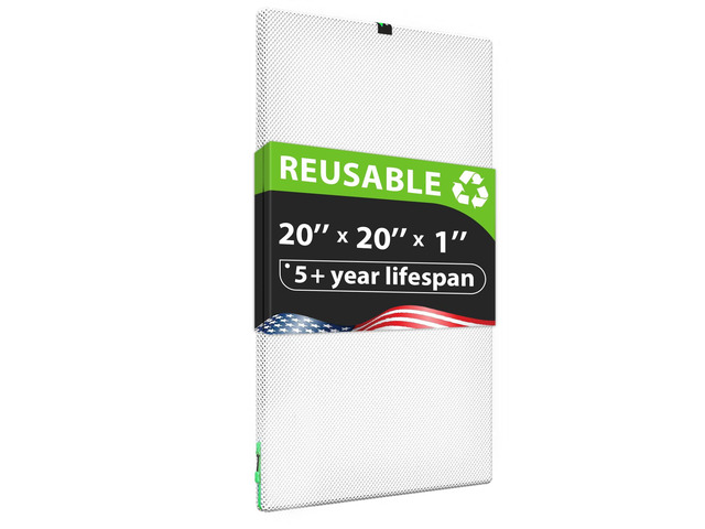 20x20x1 Air filter, Washable and Reusable Air Filter 20x20x1 for AC HVAC Furnace, MERV 8 Air Filters Machine Washable & Dryer Friendly, AC Furnace...
