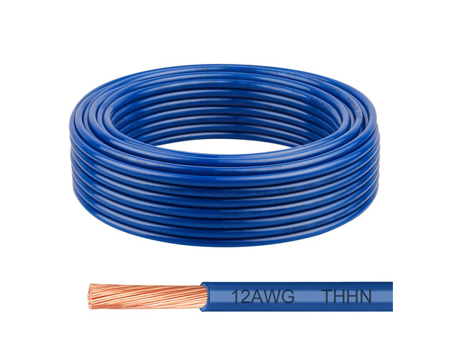 THHN Wire 12 Gauge 25 FT, 12 AWG Stranded OFC Copper Electrical Building Wire with Nylon Jacket PVC Insulation, Rated 600V for Residential,...