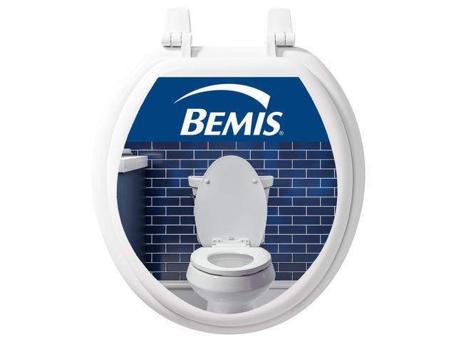 400TTA Economy Durable Wood Toilet Seat, Made in USA, Round, White
