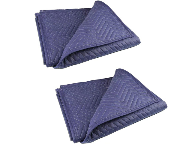 2 Moving Blankets 40'x 72' Heavy Duty Packing Blankets for Moving Shipping Thick Furniture Wrapping for Moving Supplies Professional Quilted...