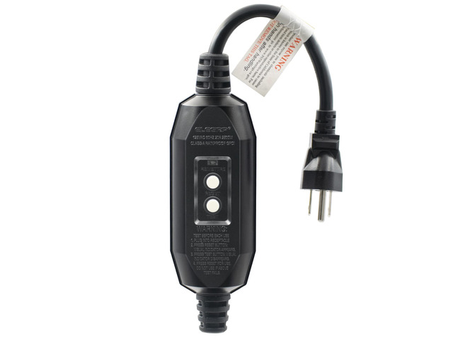 G1215CM Patented Auto-Monitoring GFCI Replacement Plug Inline Assembly, G20CMR Manual Reset 15 Amp Grounded 3 Wires 3-Prongs for Power Tools, Lawn...