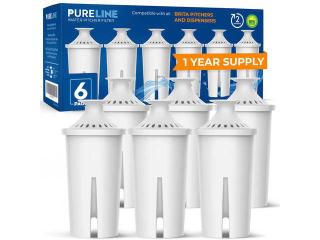 Replacement for Brita Filter, Pitchers and Dispensers, Classic 35557, OB03, Mavea 107007, Replacement for Brita Pitchers Grand, Lake, Capri,...