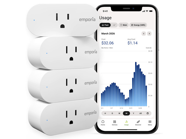 Energy Monitoring Smart Plug, WiFi Smart Outlet Plug Works with Alexa and Google Home - 15a WiFi Outlet with Timer, Mobile App, Home Energy...
