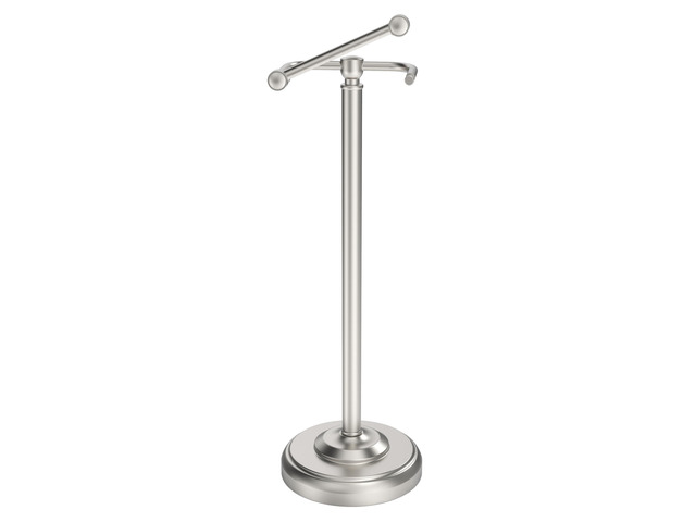 Toilet Paper Holder Stand, Brushed Nickel Toilet Paper Holder Free Standing, Post Pivoting Design & Stable Weighted Base SUS304 Stainless Steel for...