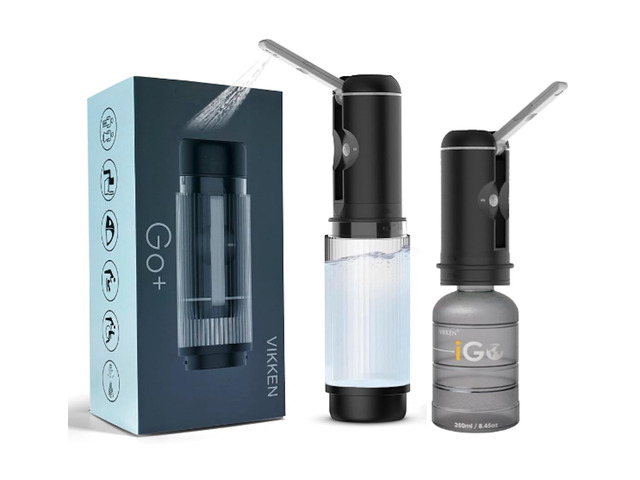 Go+ Portable Travel Bidet Rechargeable, 300ml+250ml Classic Handheld personal hygiene water jet, men and women; 3 pressure modes, long-press...