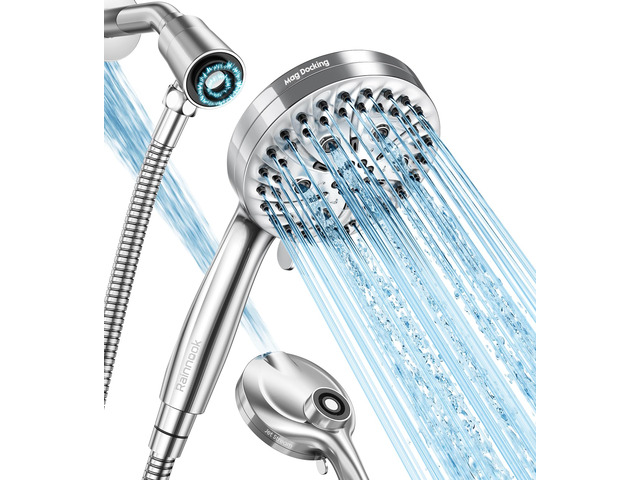 Handheld Shower Head High Pressure JOMST Magnetic Holder,10 Spray Modes with Power Wash for Pets & Tile & Toilet, Filtered for Softer Skin & Shinier...