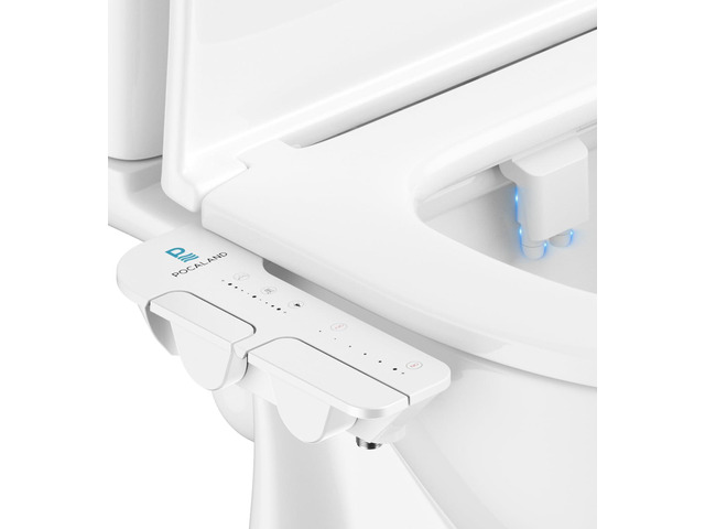 Ultra-Slim 3-in1 Bidet, Self-Cleaning, Posterior & Feminine Wash-(Retractable Dual Nozzles), Non-Electric Bidet Attachment for Toilet Seat,...