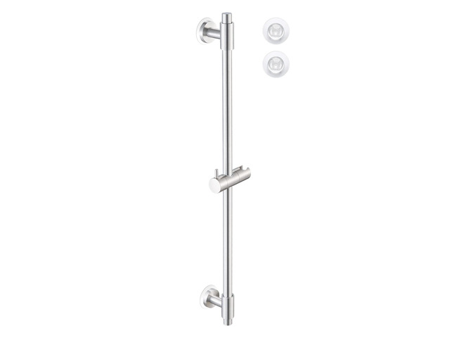 No Drill 30-Inch Shower Slide Bar with Adjustable Handheld Shower Head Holder, Self Adhesive, Universal Fit, SUS304 Brushed Stainless Steel...