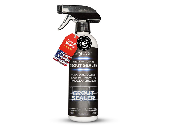 16 Oz. Grout Sealer, Clear Grout and Tile Sealer, Natural Finish, Professional Grade, Indoor & Outdoor, Fast Dry and Long Lasting Protection