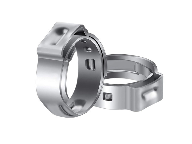 50 Pack 1/2 Inch PEX Cinch Clamps, Stainless Steel Rings Pinch Clamps for PEX Tubing Pipe Fitting Connections (1/2 Inch)