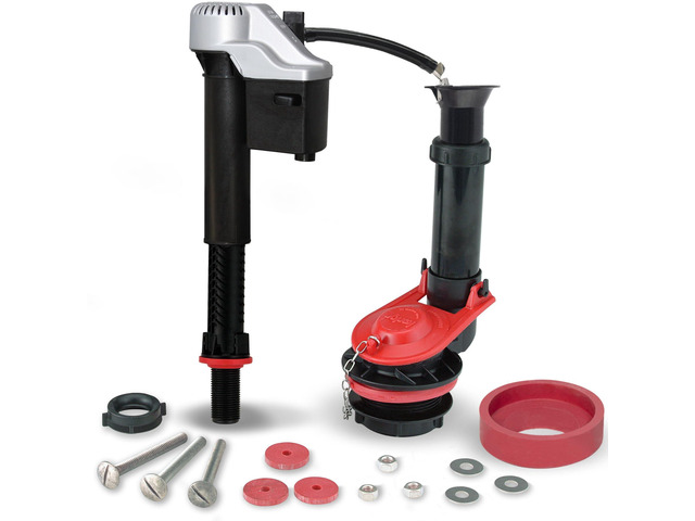 Standard 2-inch Complete Toilet Repair Kit, Fixes: Running, Noisy, No/Slow Refill, and No/Weak Flush Toilets, Easy to Install, 4010MP