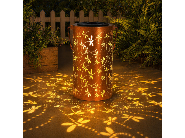 Birthday Gifts for Women Mom Grandma Wife, Solar Lanterns Outdoor Waterproof, Metal Hanging Lights Garden Decor, LED Decorative Lantern for Patio...