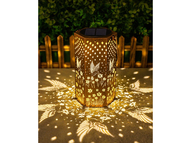 Birthday Gifts for Women Solar Lanterns Outdoor Waterproof Hummingbird Hanging Solar Lights Outside for Yard, Patio, Garden Decor, Mothers Day...