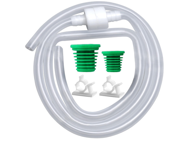Sink Soap Dispenser Extension Tube Kit with Upgraded Check Valve, 47' Under Counter Soap Dispenser Tube for Kitchen Sink, Fit Most Soap Containers,...