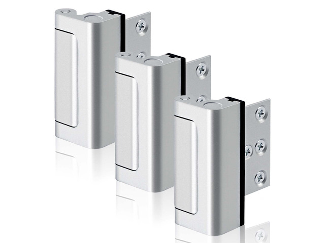 Home Security Door Reinforcement Lock, Childproof Safety Latch 3Pack Top Door Lock Stopper for Toddlers Safety, Prevents Home Unauthorized Entry,...