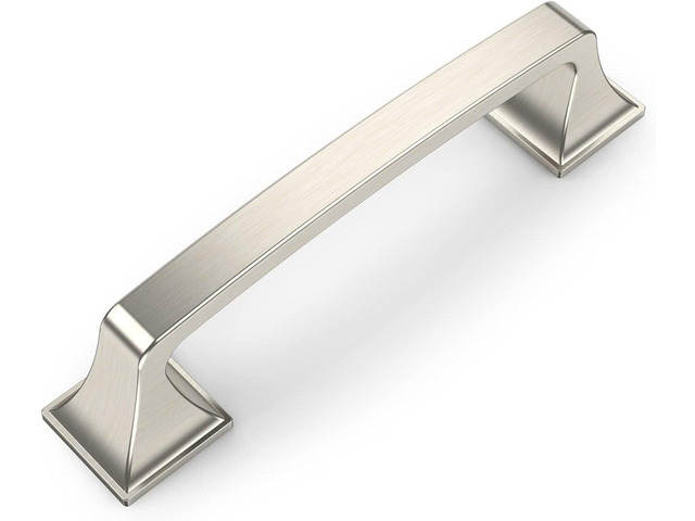 10 Pack Kitchen Cabinet Handles Brushed Satin Nickel Cabinet Pulls 3.75 Inch(96mm) Hole Center Cabinet Hardware for Bathroom Drawer Pulls Dresser...