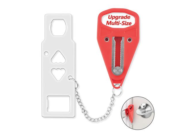 Portable Door Lock, Hotel Travel Door Lock Security for Home Hotel Safety Device for Door Security, Portable Lock for Hotel Room, Apartment,...