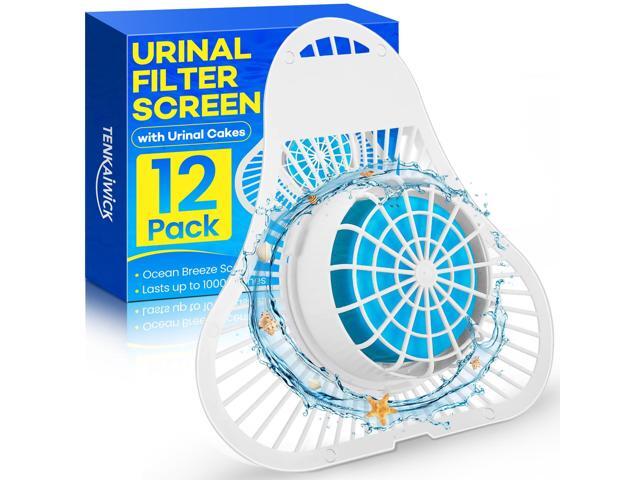 12 Pack Urinal Deodorizer Screen, Urinal Cakes with Anti-Splash Filter Odor Protection, Urinal Deodorizer for Men Bathroom Airport Office Mall...