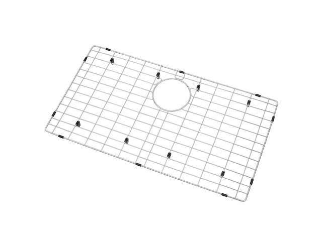 Kitchen Sinks Grid, Sink Protectors for Kitchen Sinks 28 3/8' x 15 3/8' with Rear Drain Hole for Single Sink Bowl, Stainless Steel Sinks Grate,...