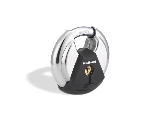 Discus Padlock with Boron Carbide Shackle, 2-3/4' Body, 1-Pack Shrouded Shackle Resists Cutting and Prying; Weather-Resistant Build for Gates,...