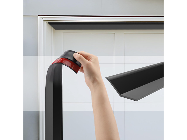 Garage Door Seal Top and Sides - 40 Ft Garage Door Weather Stripping Side Seal, Heavy Duty Weatherproof TPE, Insulates, Prevents Drafts, Easy...