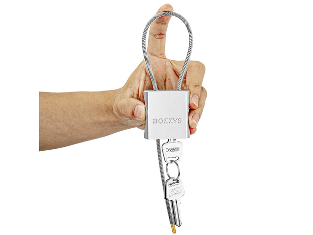 Cable Padlock with 3 Keys L 1.15ft(0.35m),D 1/6in(4mm) Adjustable Steel Cable Lock Aluminum Locks for Bikes, Gate, Lockers & Outdoor Gear ...