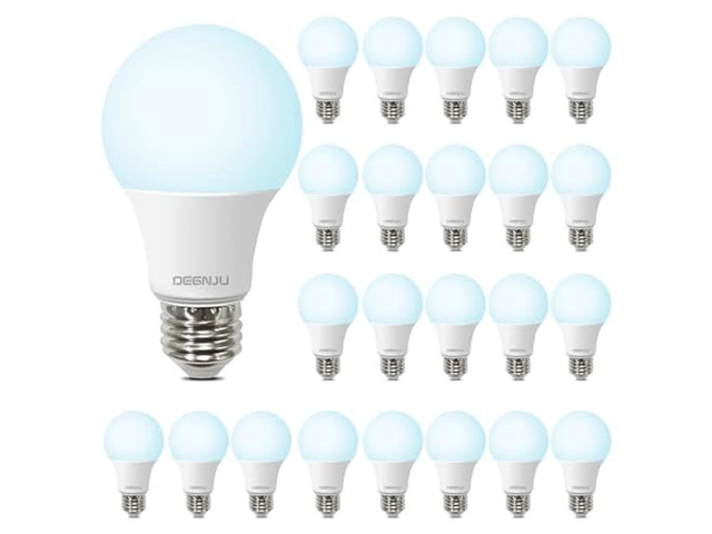 LED Light Bulbs Daylight 5000K, 60 Watt Equivalent LED Bulbs, A19 Standard Bulbs, 800 LM, 15000 Hours, E26 Base, Non-Dimmable, 8W LED Bulbs for...